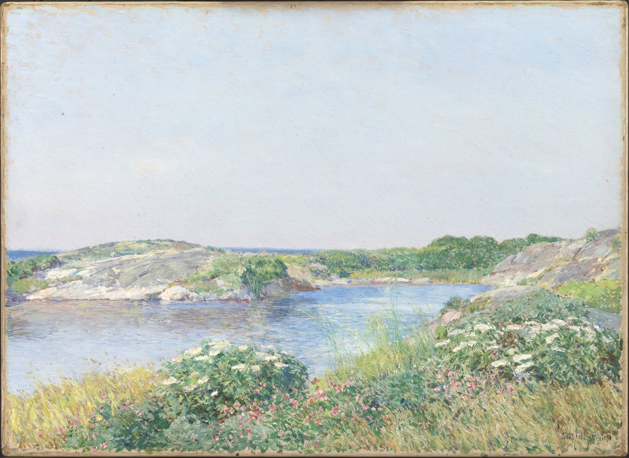 Den lilla dammen, Appledore av Childe Frederick Hassam