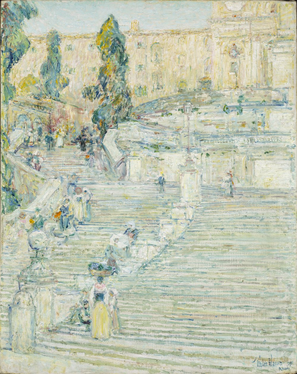 Spanska trappan, Rom av Childe Frederick Hassam