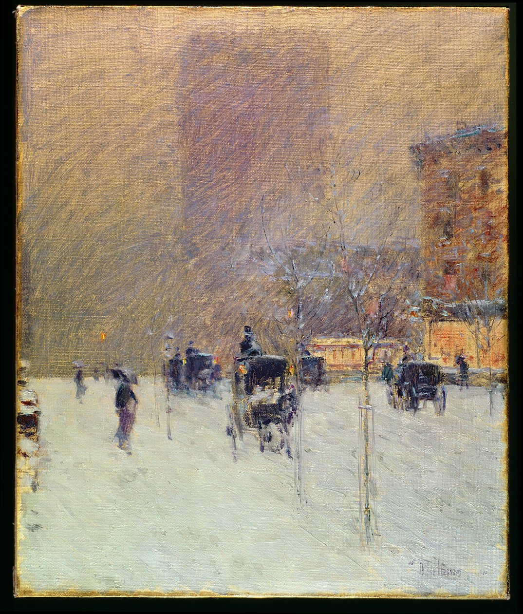 Vintereftermiddag i New York av Childe Frederick Hassam