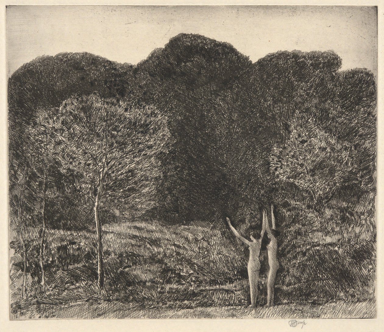 Kväll, Easthampton av Childe Hassam