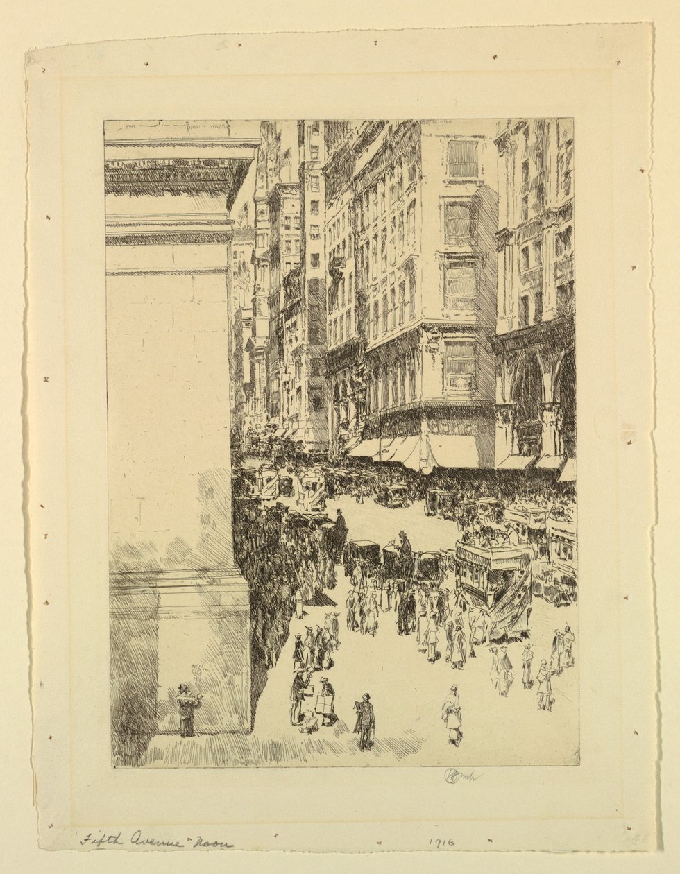 Fifth Avenue, kl av Childe Hassam