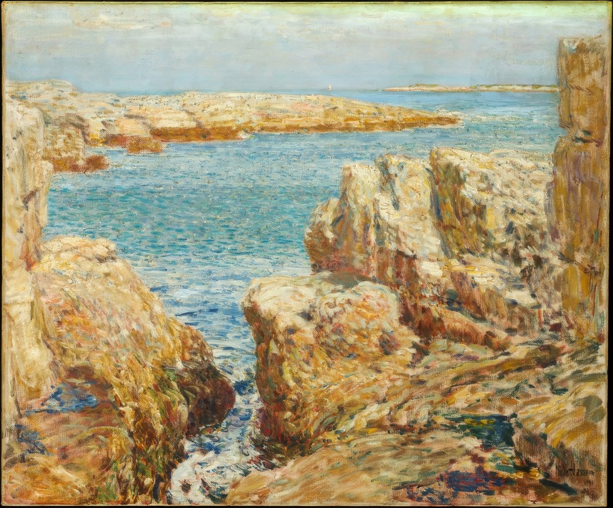 Kustnära scen, Isles of Shoals av Childe Hassam