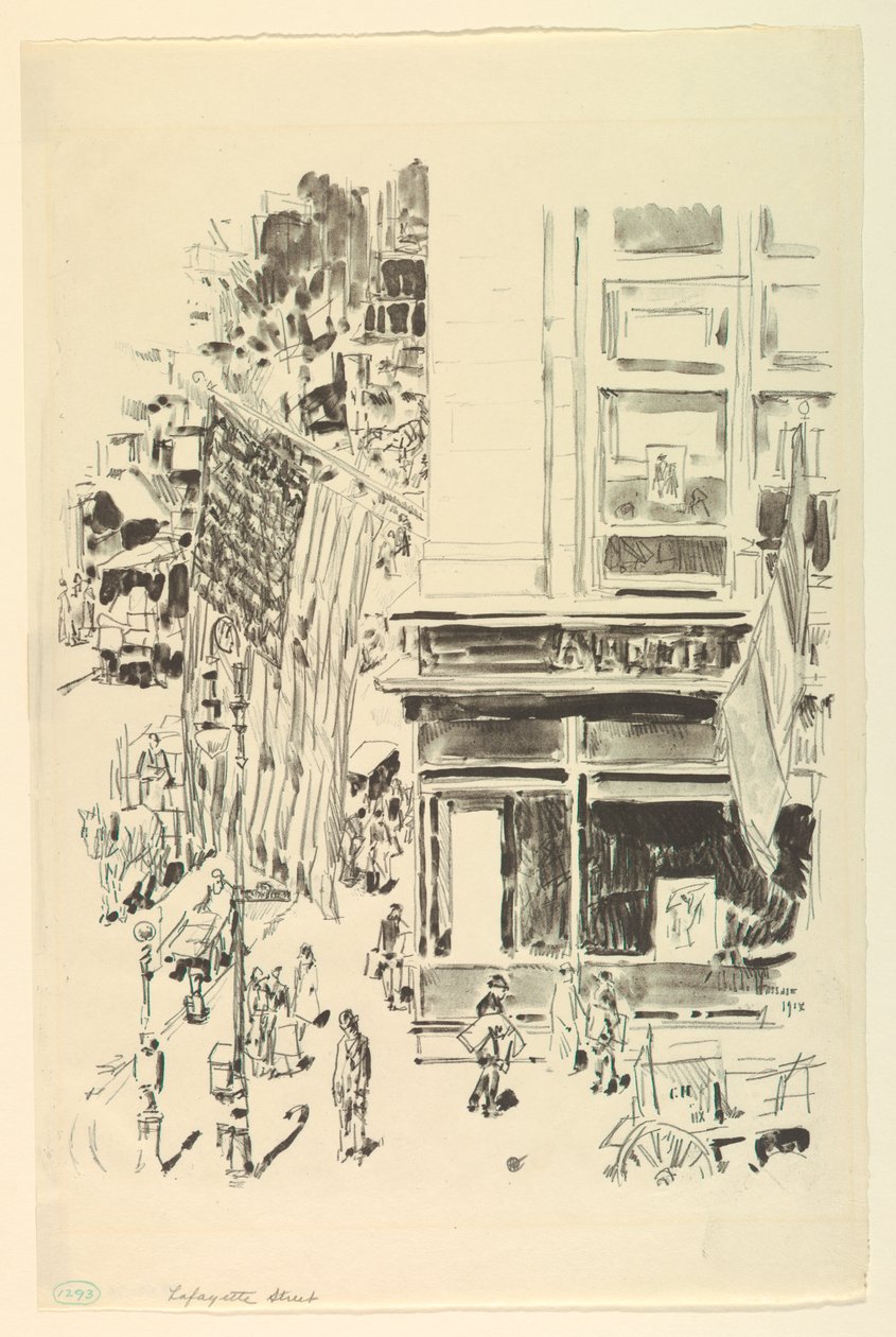 Lafayette Street av Childe Hassam