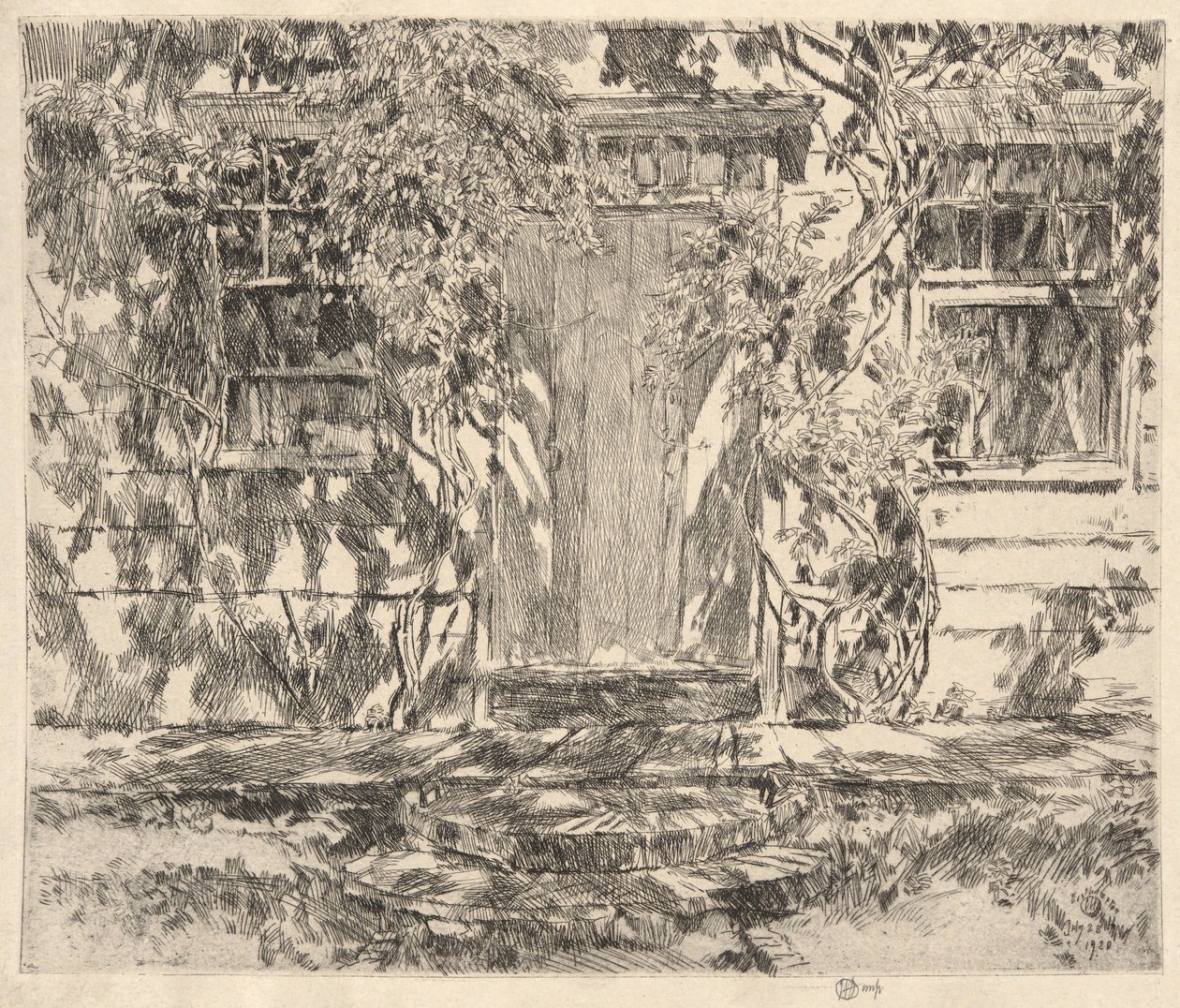 Old Doorway, Easthmapton, 1920 av Childe Hassam