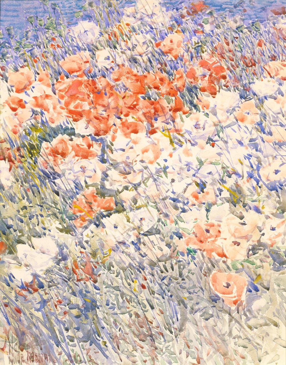 Trädgården på ön av Childe Hassam