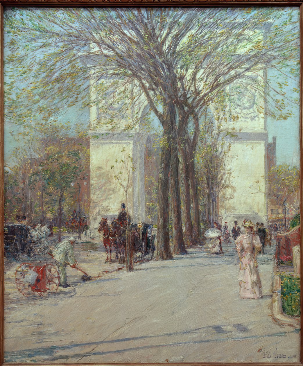 Washington Arch, vår av Childe Hassam