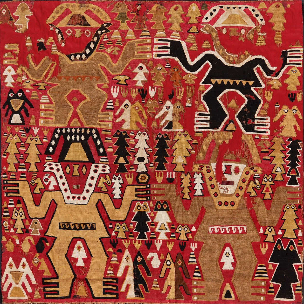 Ceremoniell textil av Chimú style