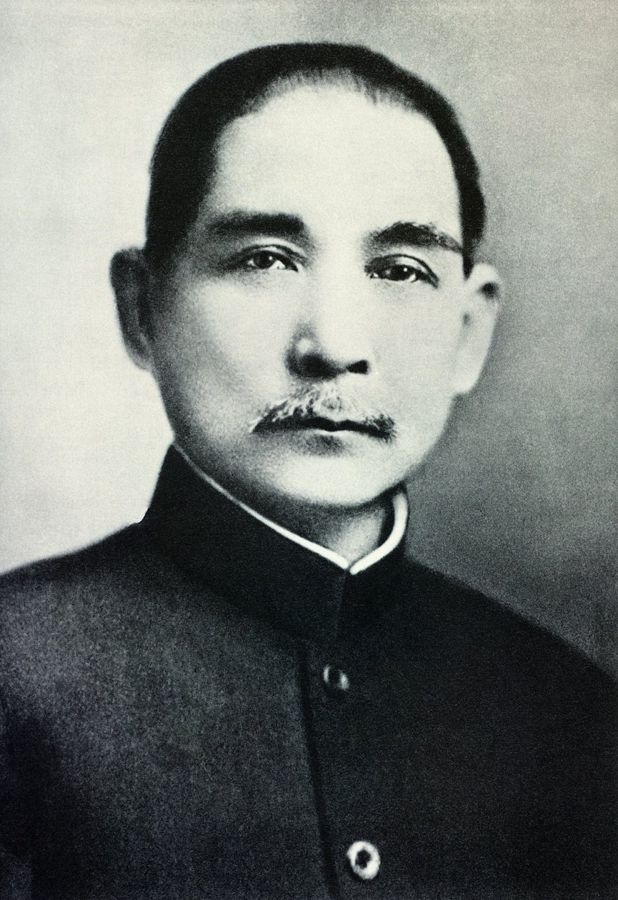 Porträtt av Dr. Sun Yat-Sen (1866-1925) av Chinese Photographer