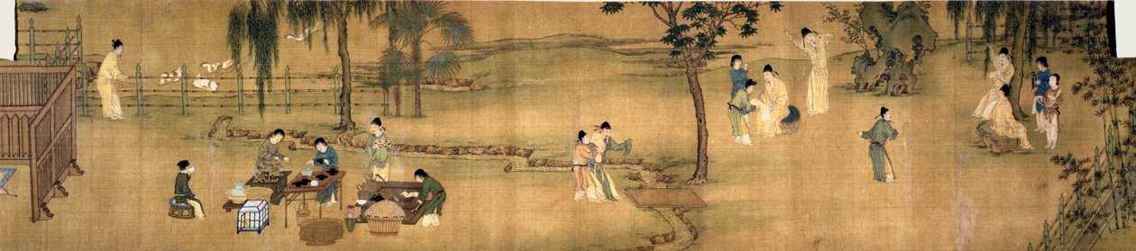 Scholars" samlas i en bambuträdgård av Chinese School