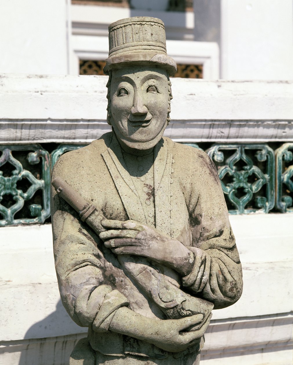 Staty av en europeisk soldat av Chinese School