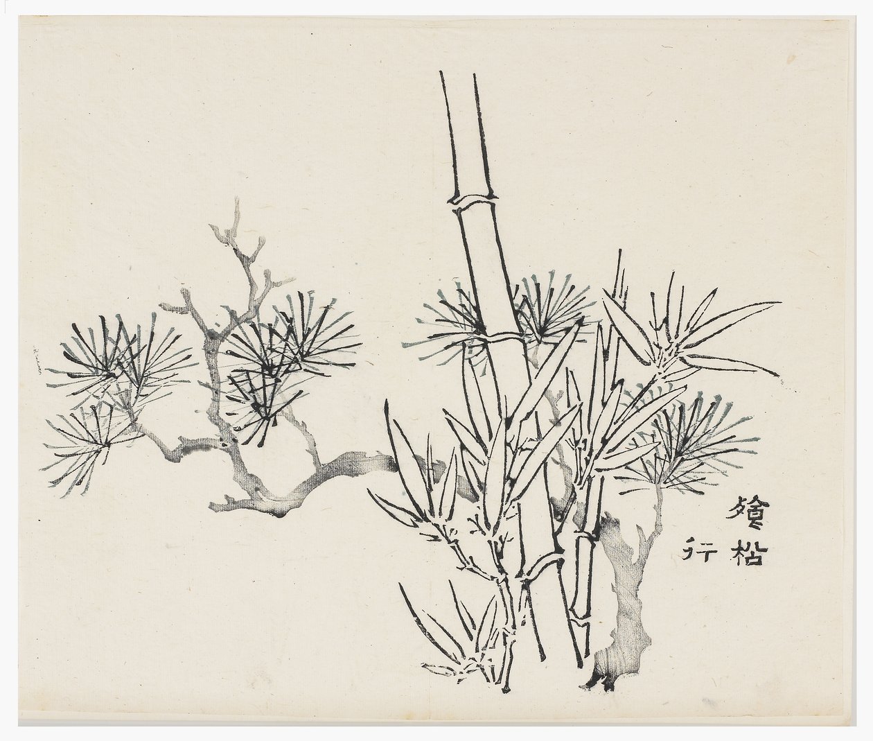 Tio bambuserier, 1700-tal av Chinese School