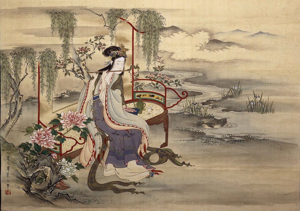 Den kinesiska skönheten Yang Guifei, ca 1810-1815. av Chobunsai Eishi