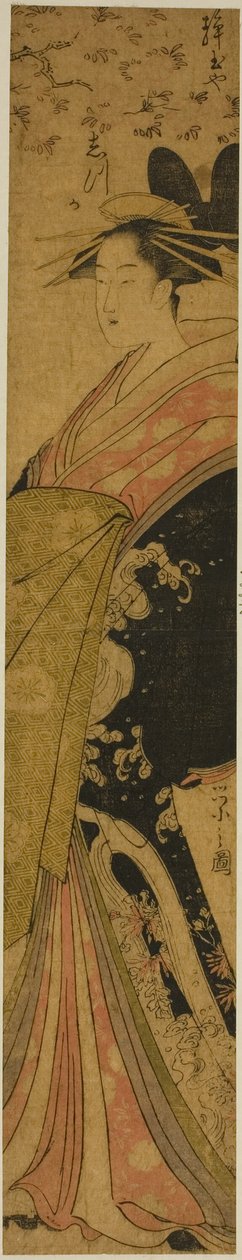 Courtesan Shizuka från Shizutamaya av Chobunsai Eishi