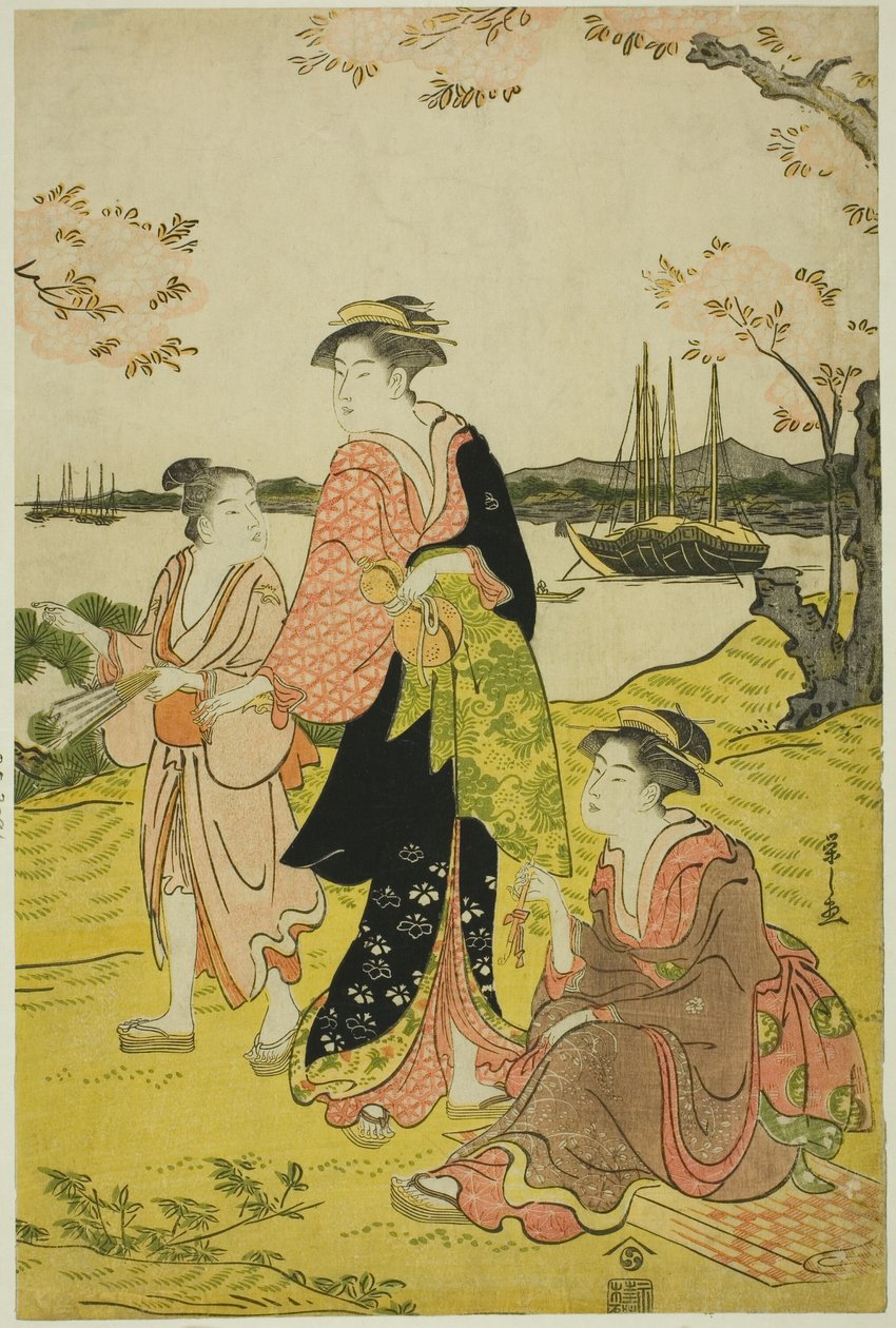 Titta på Cherry Blossoms på Goten Hill av Chobunsai Eishi