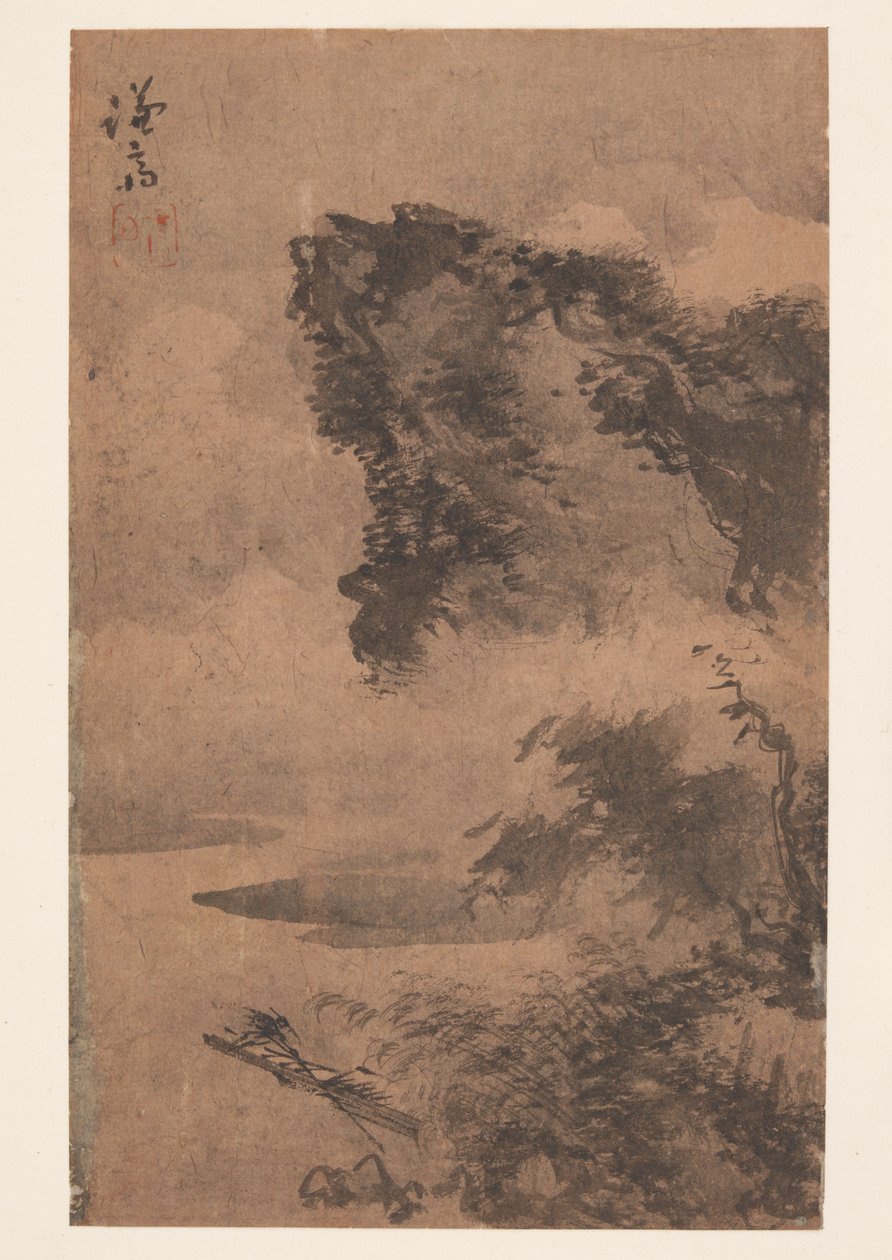 Landskap (albumblad) av Chong Son