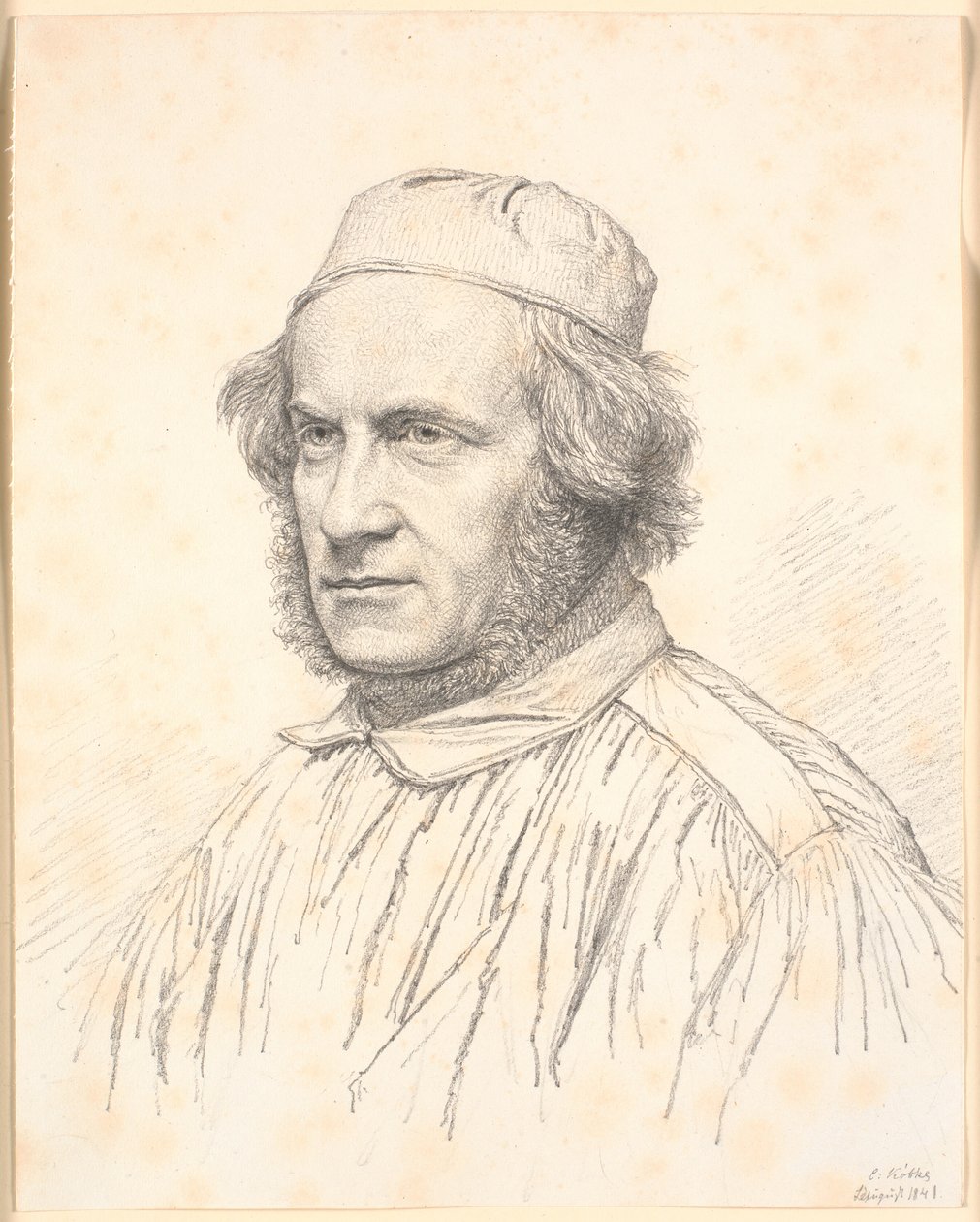 Porträtt av H.W.Bissen (1798-1868) av Christen Købke