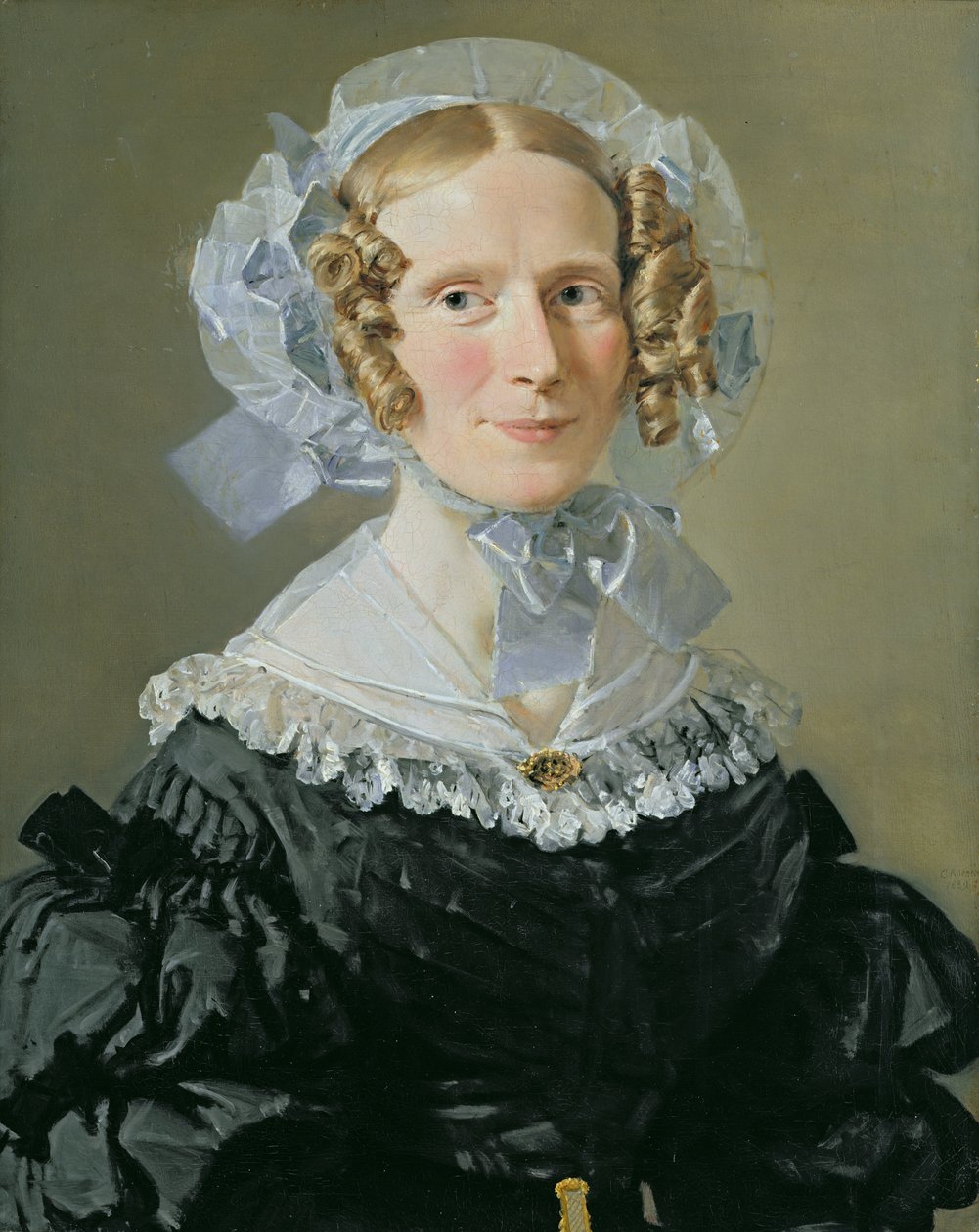 Emilie Kessel (1800-53) 1839 swed av Christian Albrecht Jensen