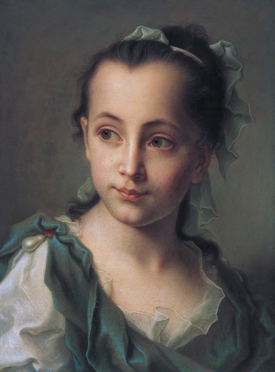 Porträtt av konstnärens dotter av Christian Seybold