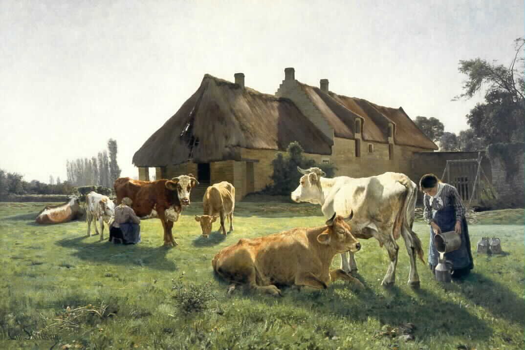 A farm in Venoix av Christian Eriksen Skredsvig