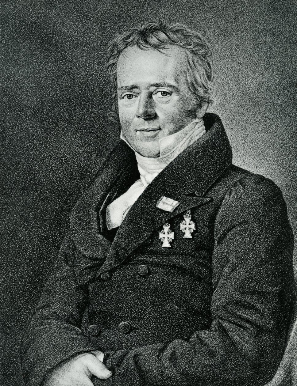 Hans Christian Oersted, graverad av Kaufmann av Christian Albrecht Jensen