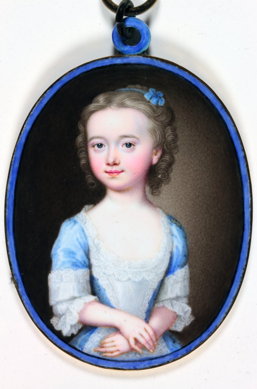Lady Margaret Cavendish Bentinck (emalj) av Christian Friedrich Zincke