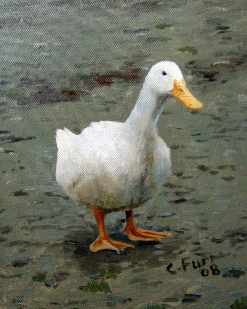 Goose, 2006 (olja på duk) av Christian Furr
