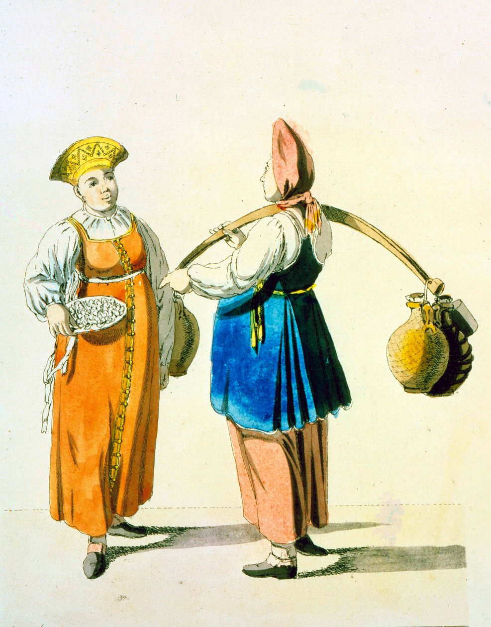 Dairywomen, 1799. av Christian Gottfried Heinrich Geissler