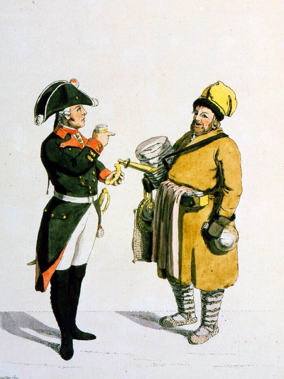 Sbiten försäljare, 1799. av Christian Gottfried Heinrich Geissler