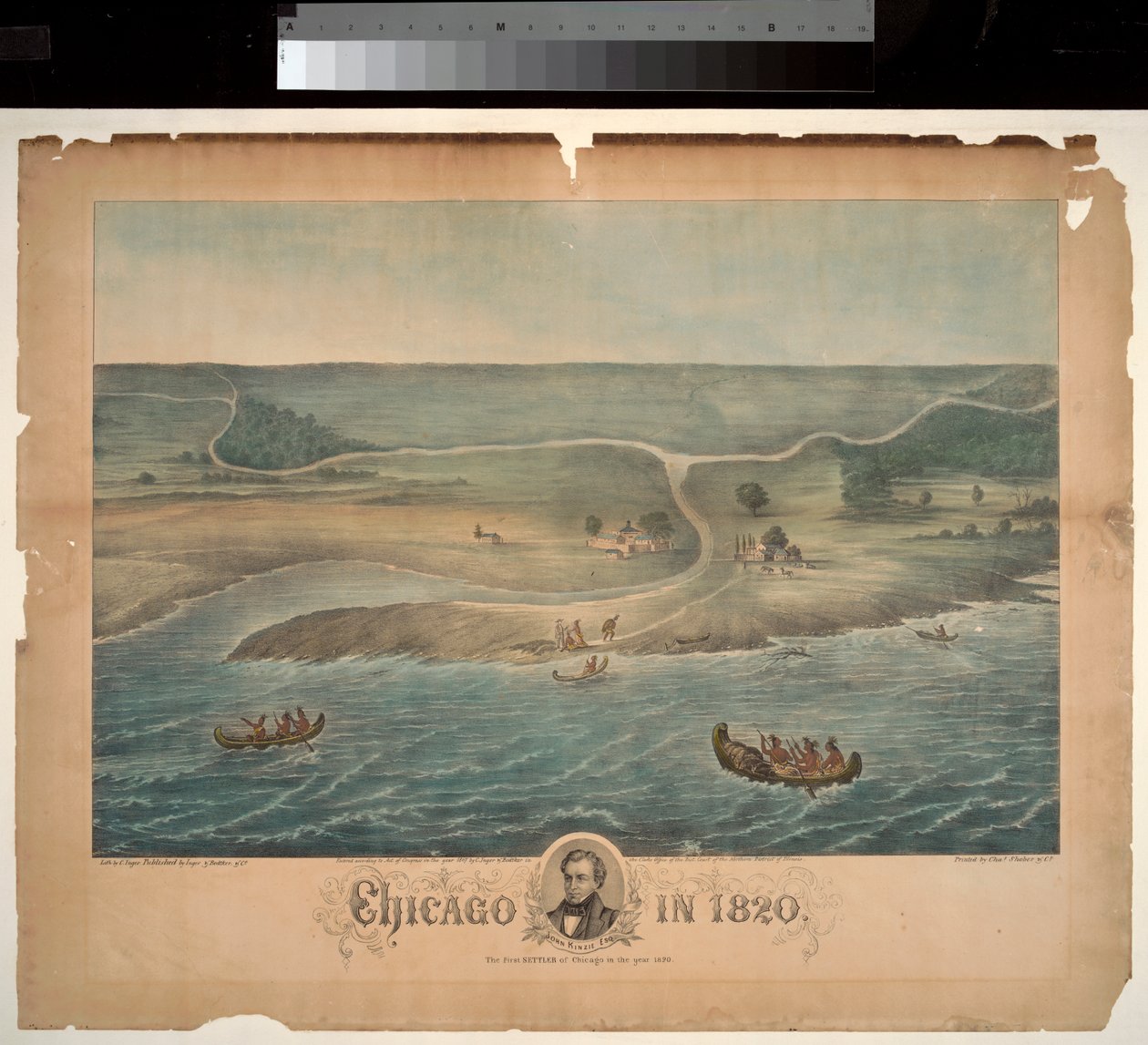 Chicago 1820, 1867 av Christian Inger