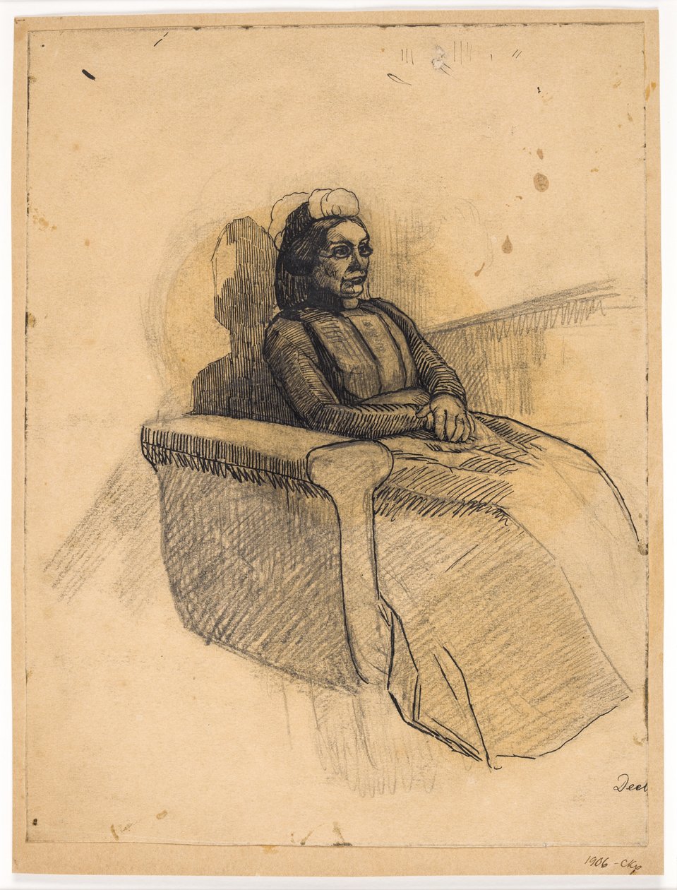 Dame i soffan av Christian Kongstad Petersen