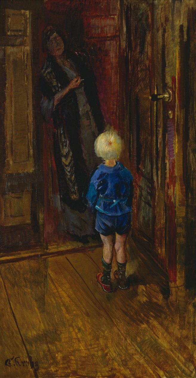 En vit lögn av Christian Krohg