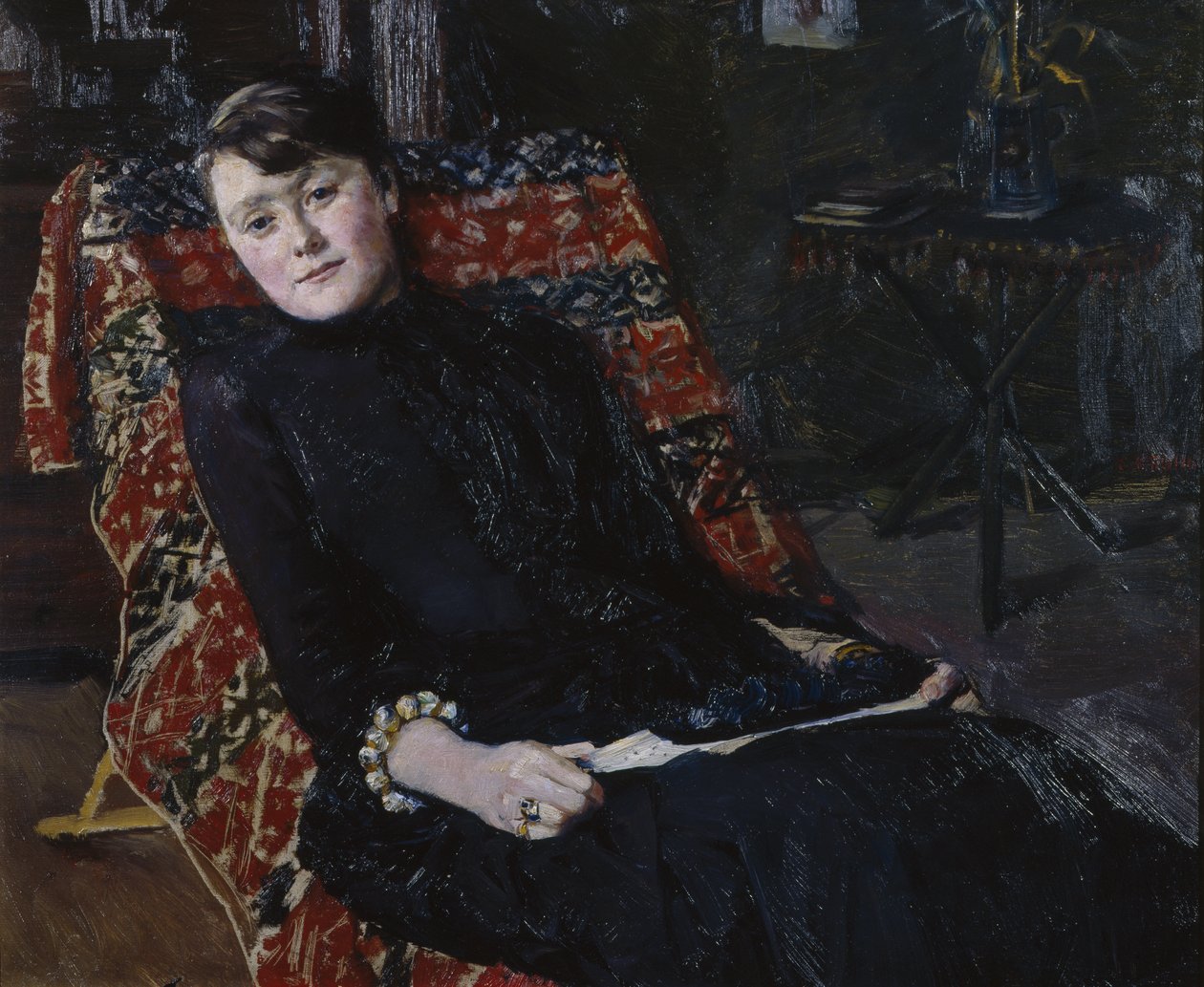 Skådespelerskan Constance Brown av Christian Krohg