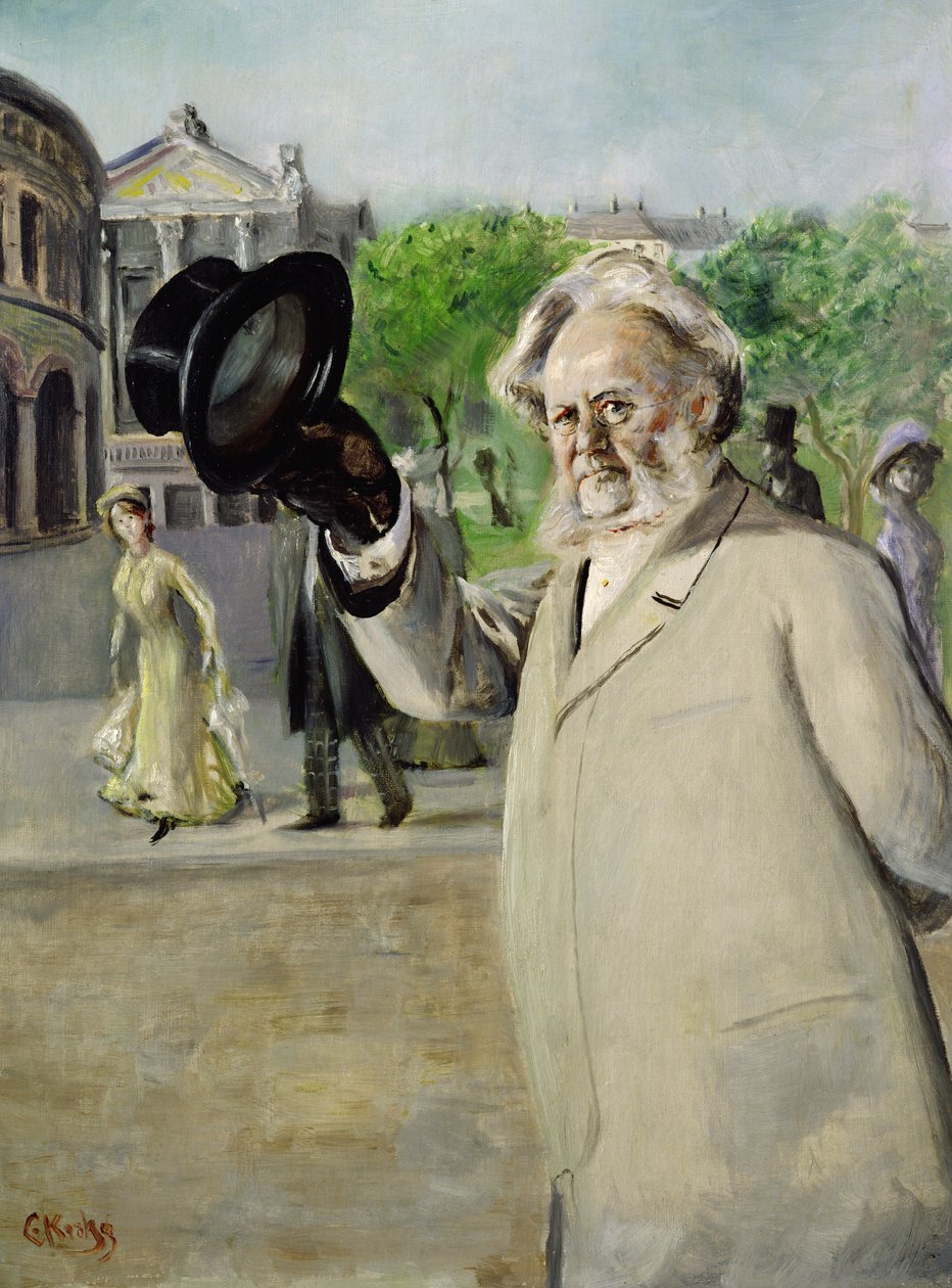 Författare Henrik Ibsen (olja på duk) av Christian Krohg