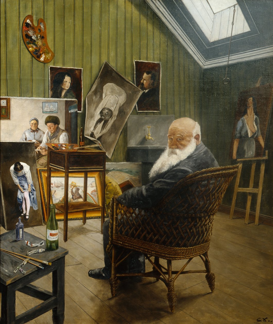 Självporträtt av Christian Krohg