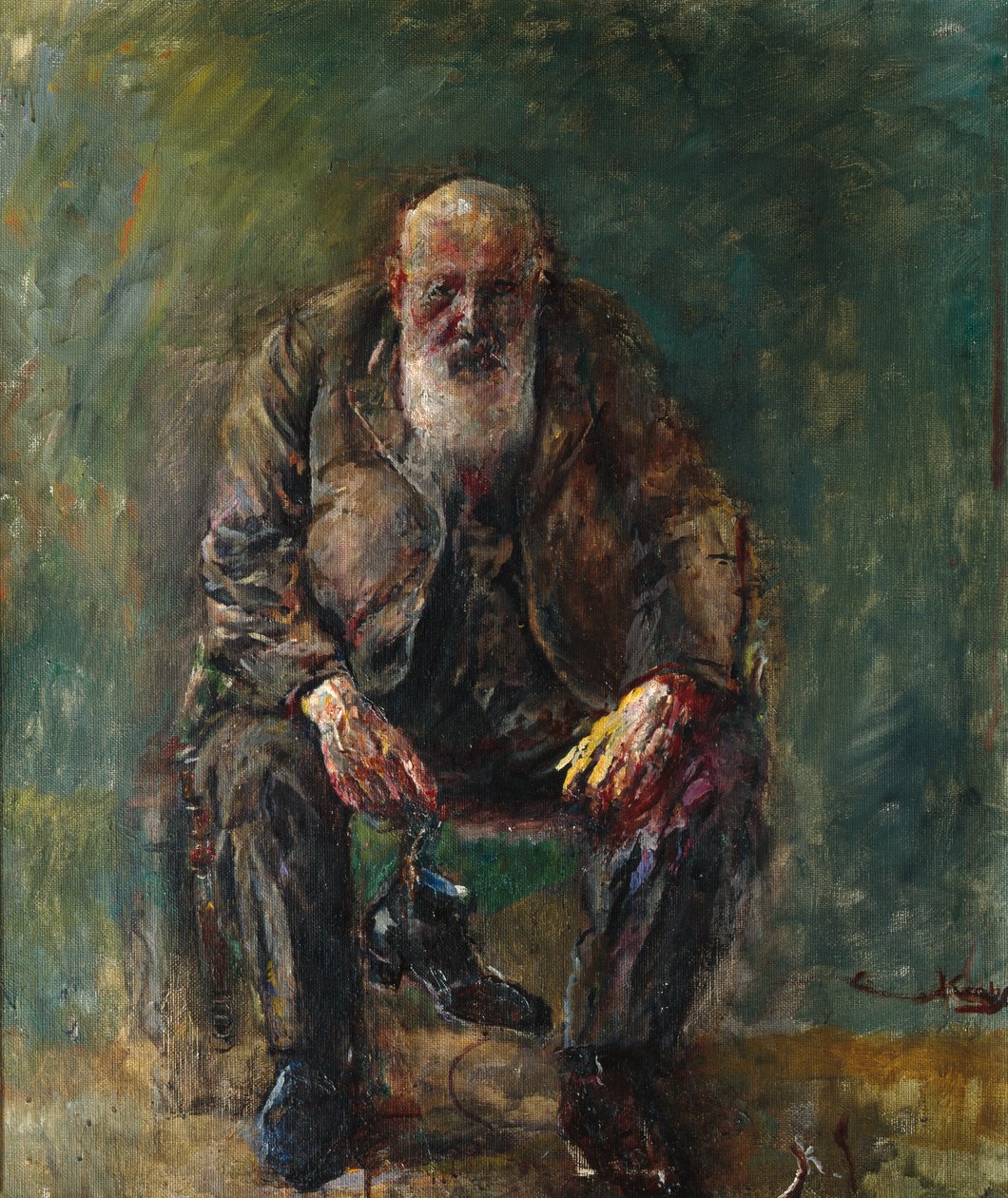 Självporträtt med stövlar, c.1920 av Christian Krohg