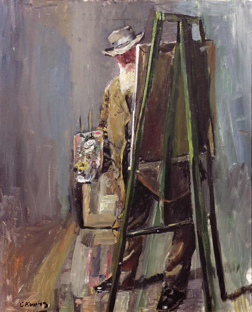 Självporträtt av Christian Krohg
