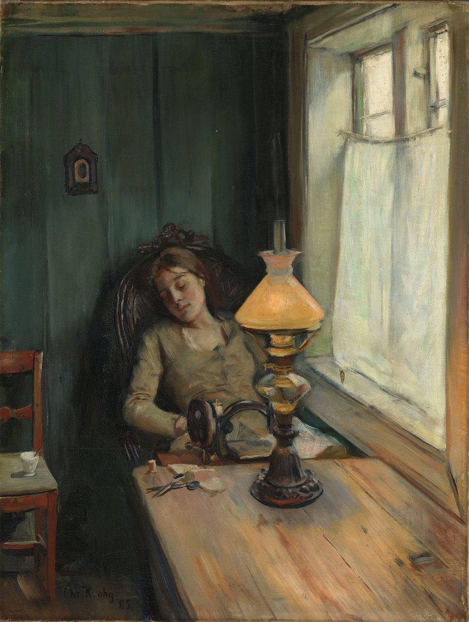 Trött av Christian Krohg