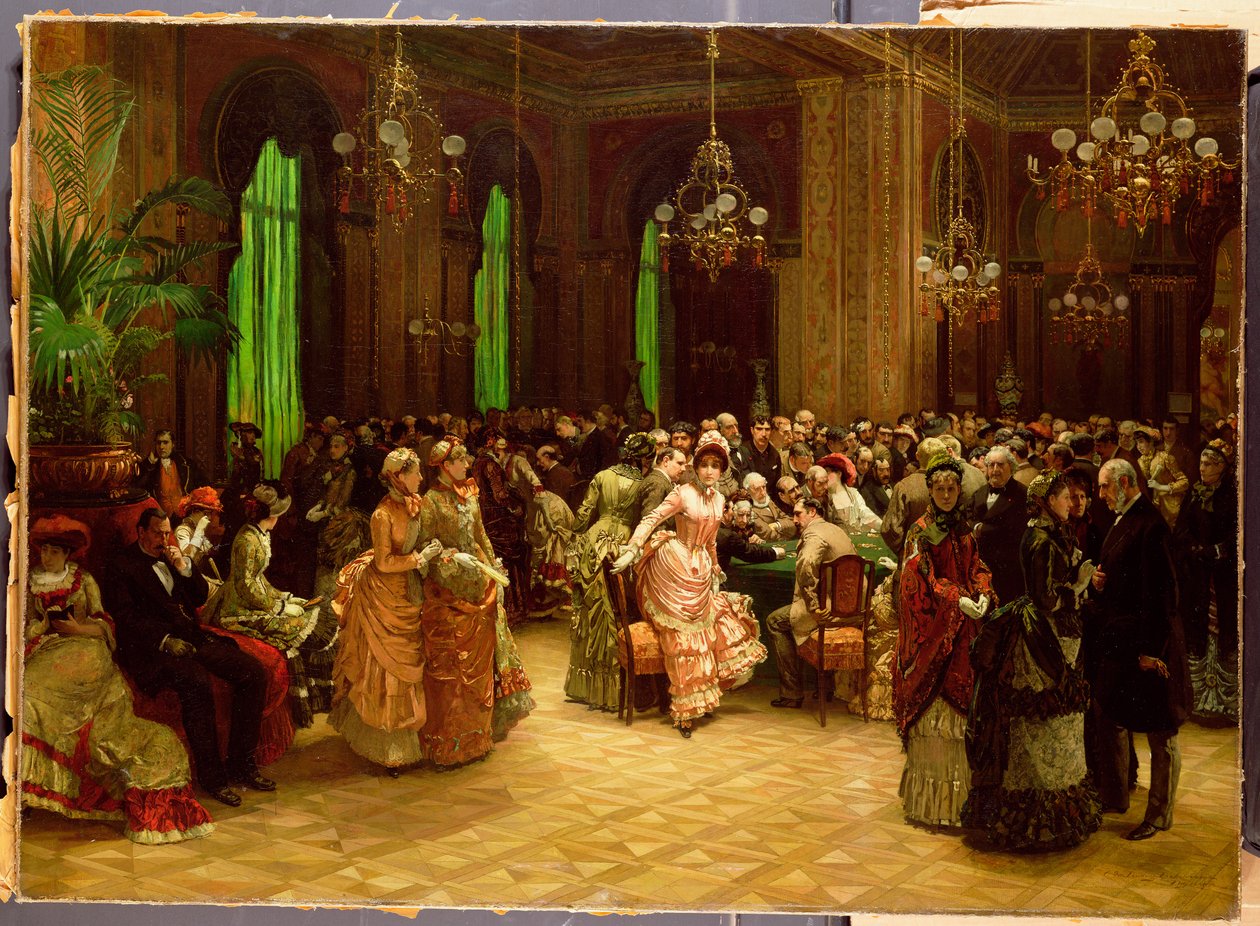 Kasinot, Monte Carlo, 1884 av Christian Ludwig Bokelman