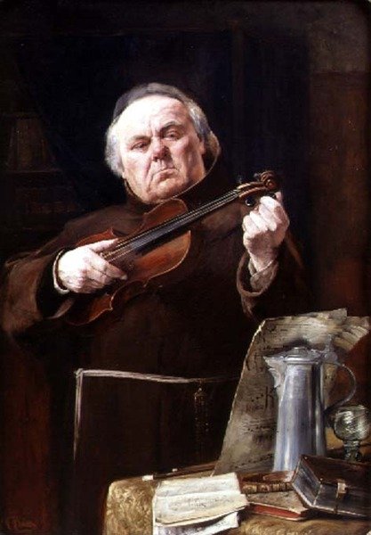 A False String (olja på duk) av Christian Maximillian Baer