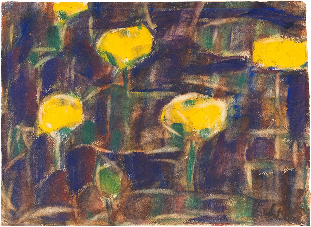 Näckrosor, 1925. av Christian Rohlfs