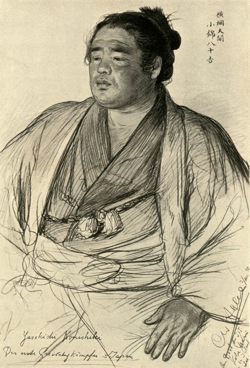 Konishiki Yasokichi, 1898. av Christian Wilhelm Allers