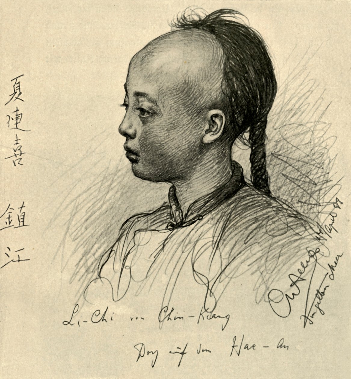 Li-Chi från Chinkiang, Kina, 1898. av Christian Wilhelm Allers