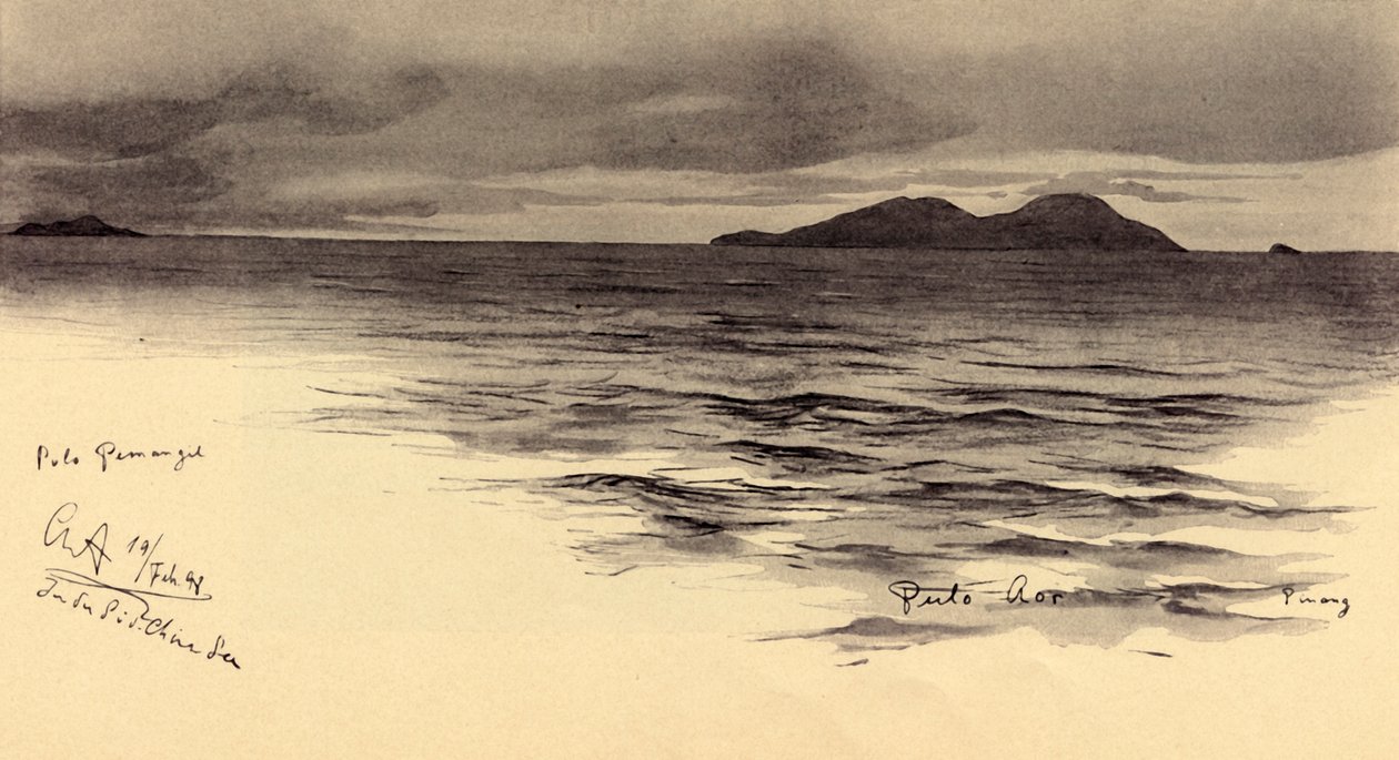 Island Caller, Malaya, 1898. av Christian Wilhelm Allers
