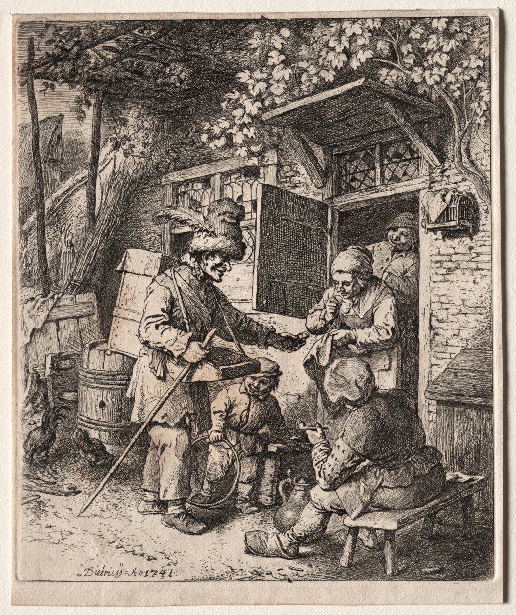 The Peddlar, 1741. av Christian Wilhelm Ernst Dietrich