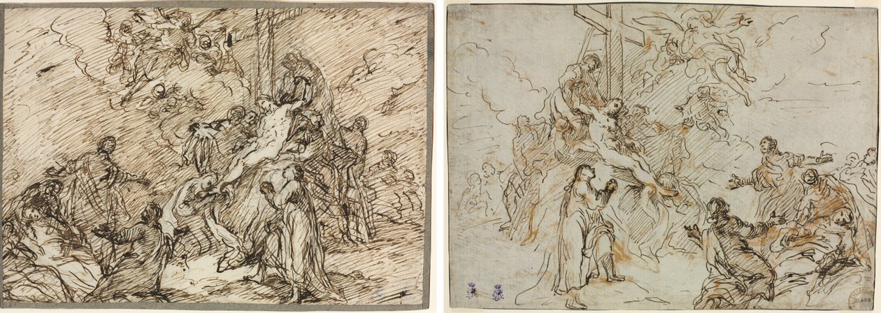 Depositionen (recto) och (verso) av Christian Wink