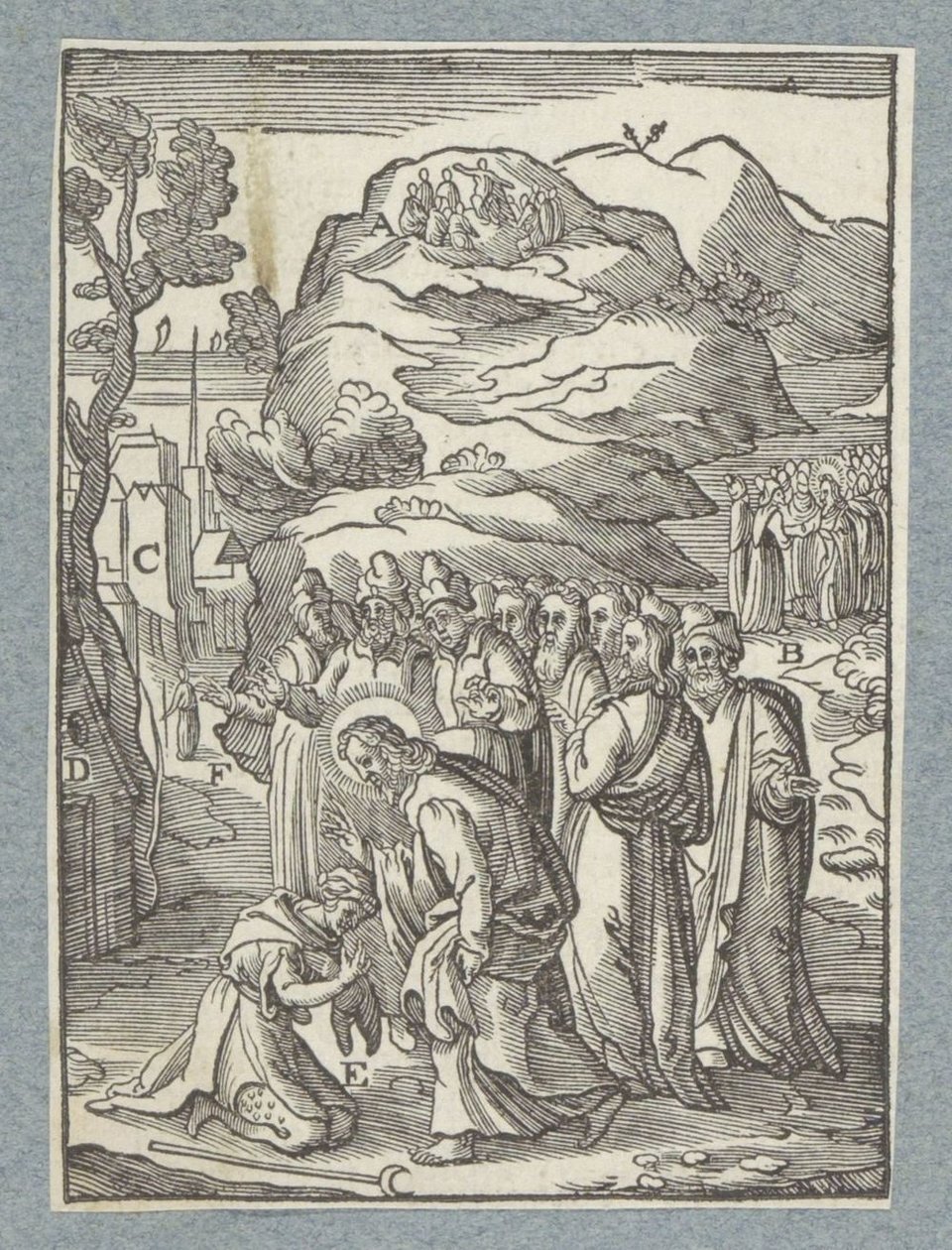 Kristus botar en spetälsk av Christoffel van Sichem (II)