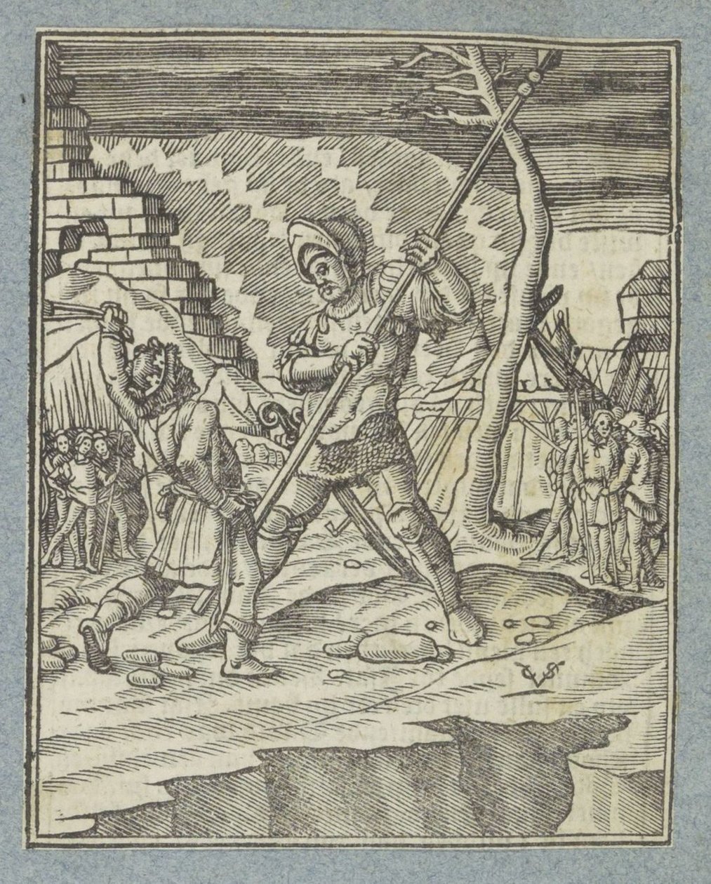 David besegrar Goliat av Christoffel van Sichem (II)