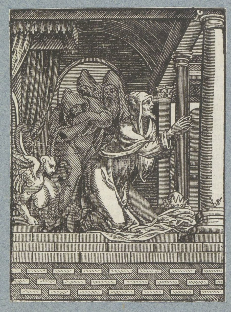 Kungen av Nineve gör bot av Christoffel van Sichem (II)