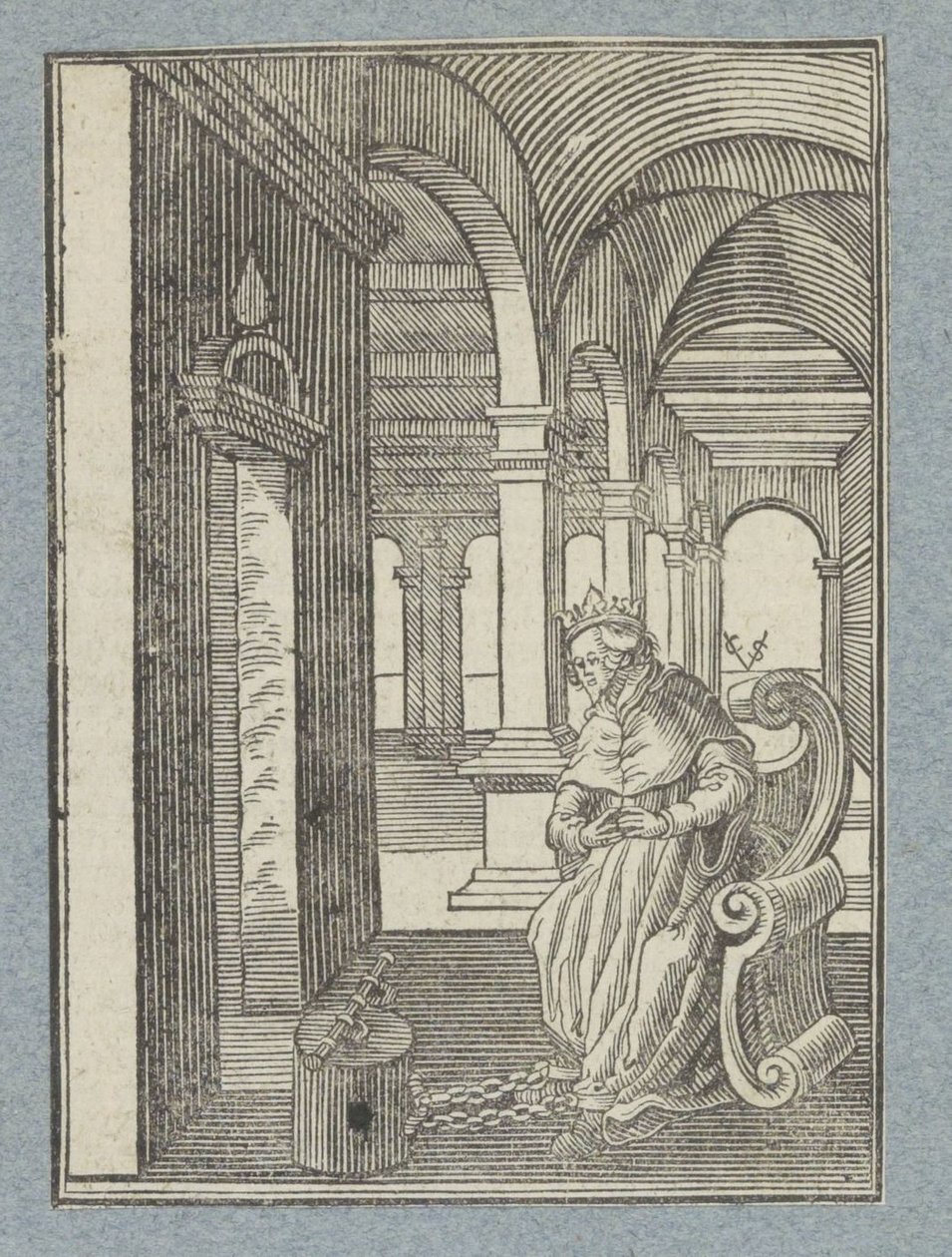 Manasse i fängelse av Christoffel van Sichem (II)