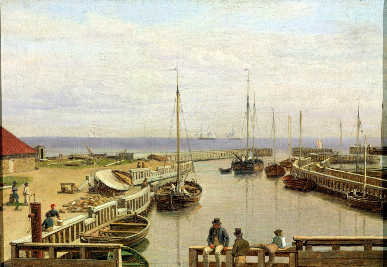 Dragors hamn, 1826 av Christoffer Wilhelm Eckersberg